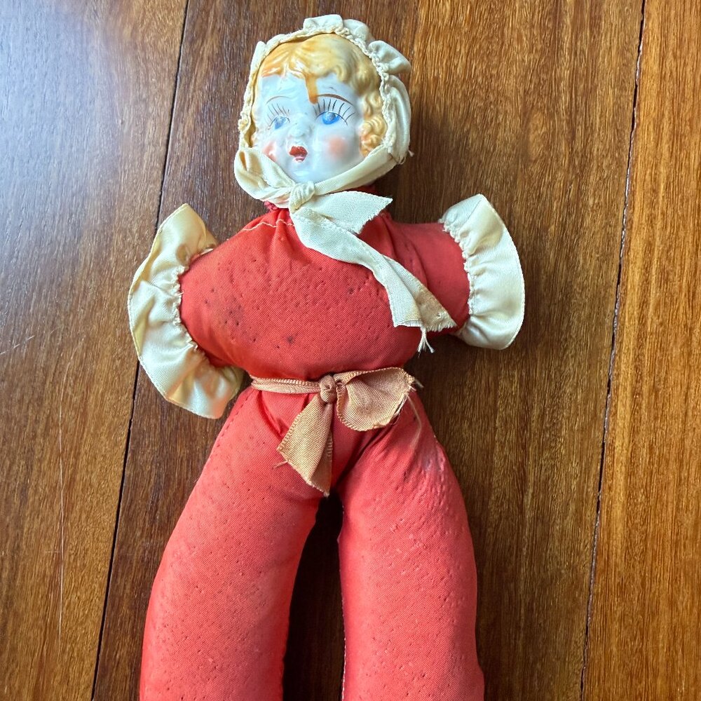 Vintage / Antique Pin Cushion Doll with China Head